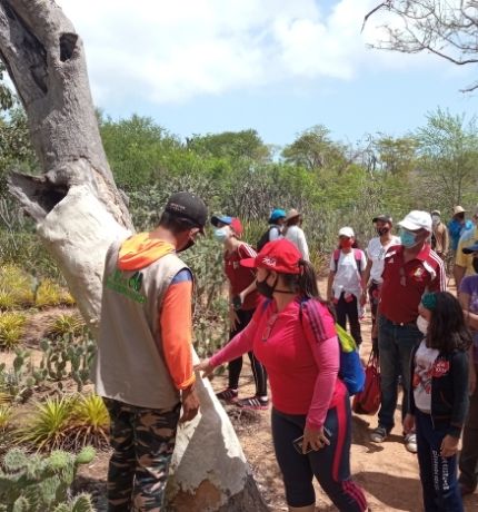 Provita y los Ecoguardianes brindaron a un grupo de periodistas un recorrido por el hábitat de la cotorra margariteña