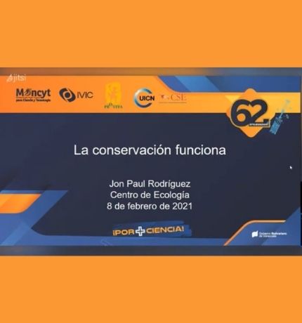 Jon Paul Rodríguez ofreció la videoconferencia “La conservación funciona” en el aniversario del IVIC